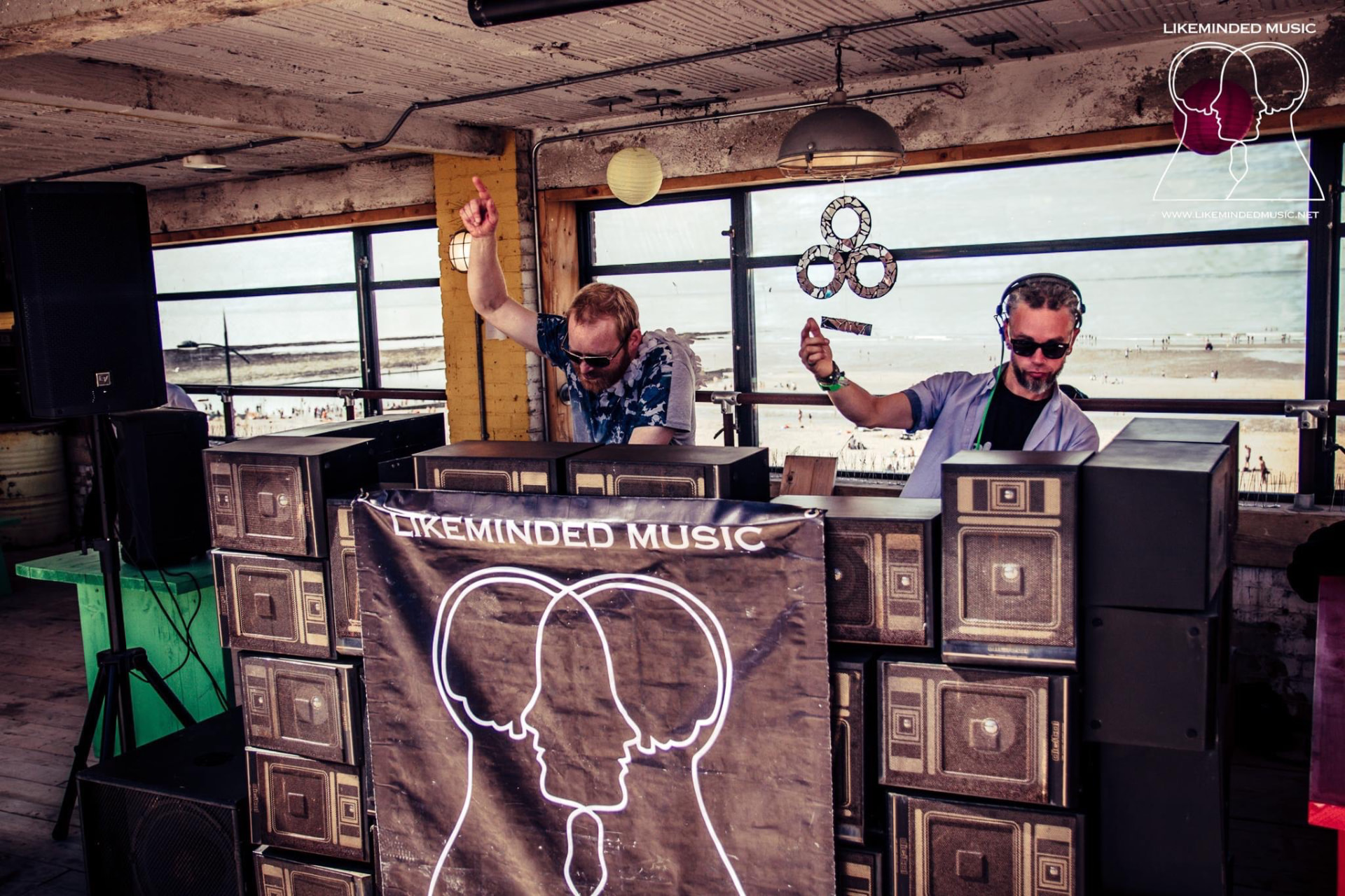 Beachfront DJs behind the LMM banner